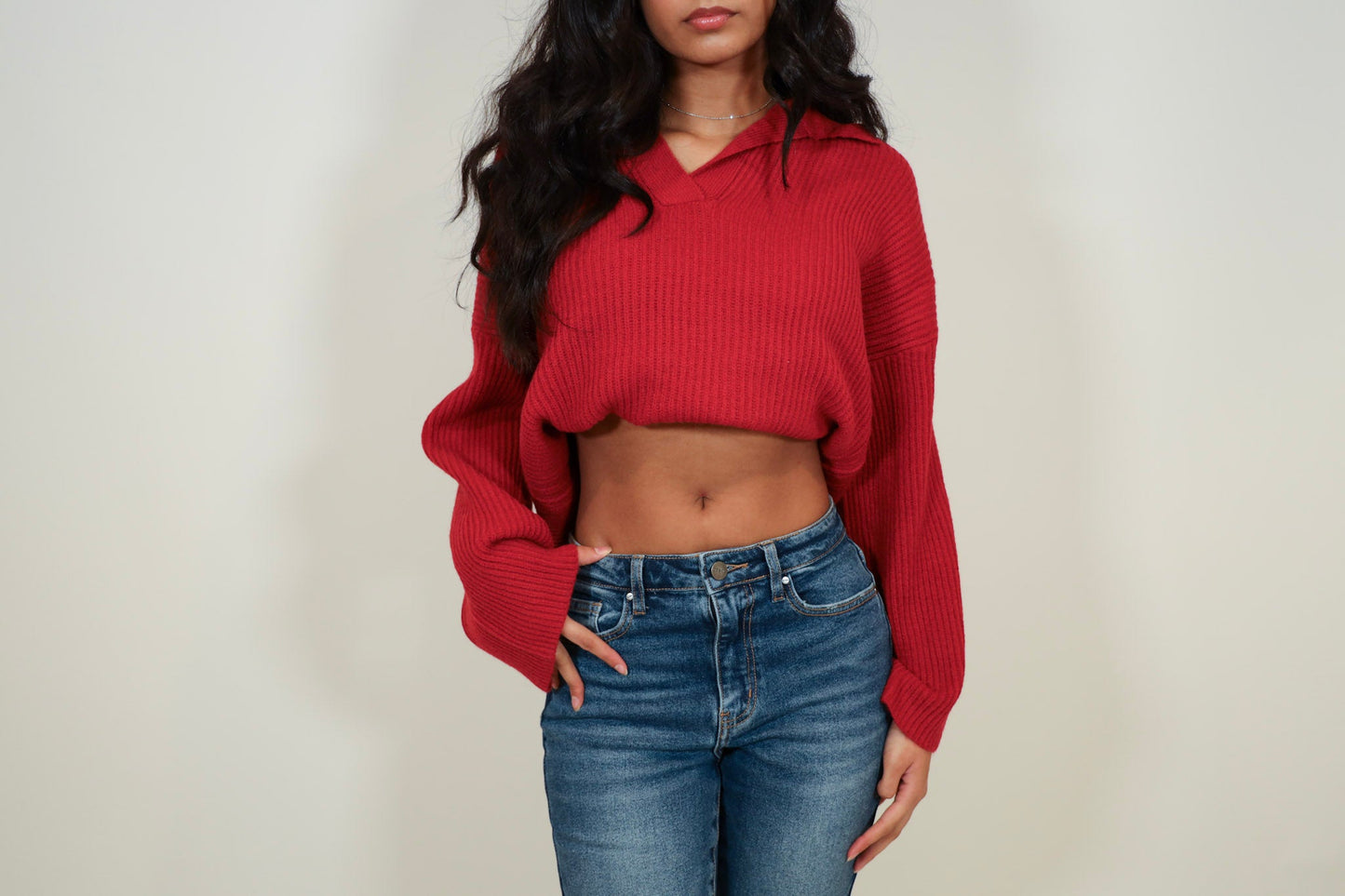 Oversized Collar Sweater
