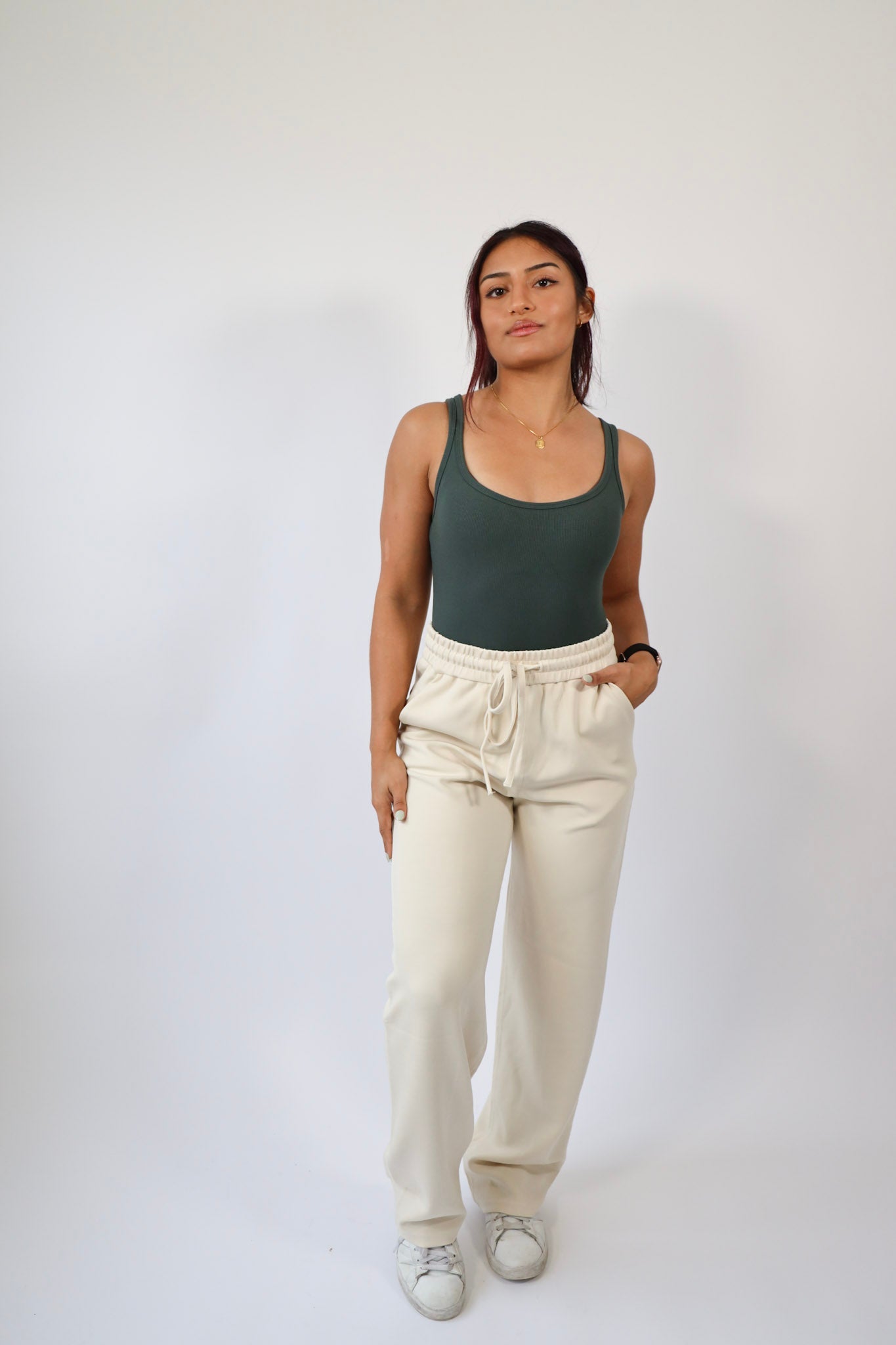 Square Neck Ribbed Bodysuit