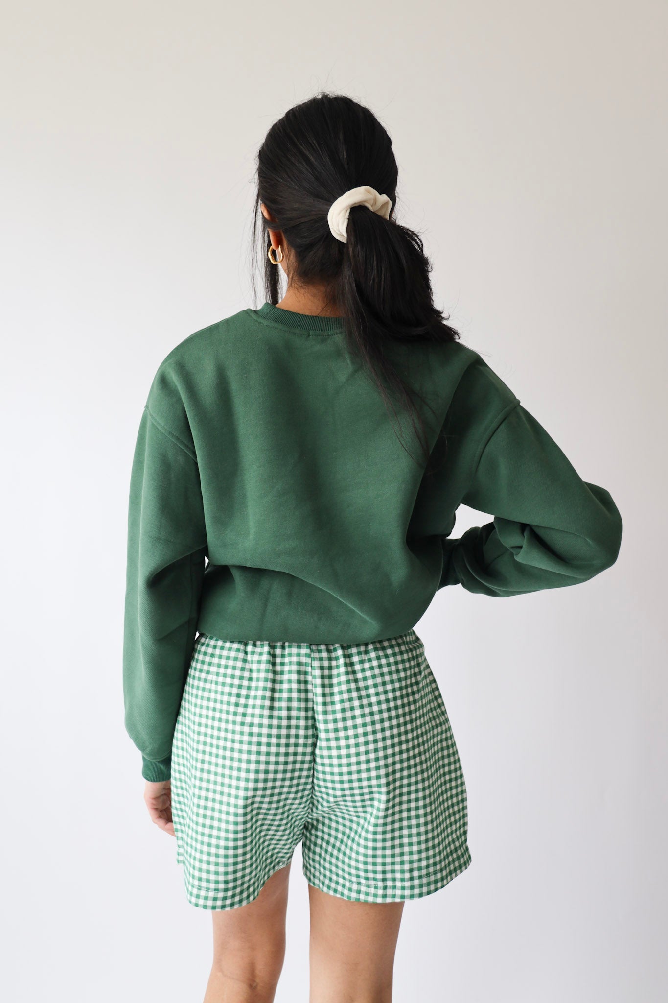 Green Gingham Boxer Shorts