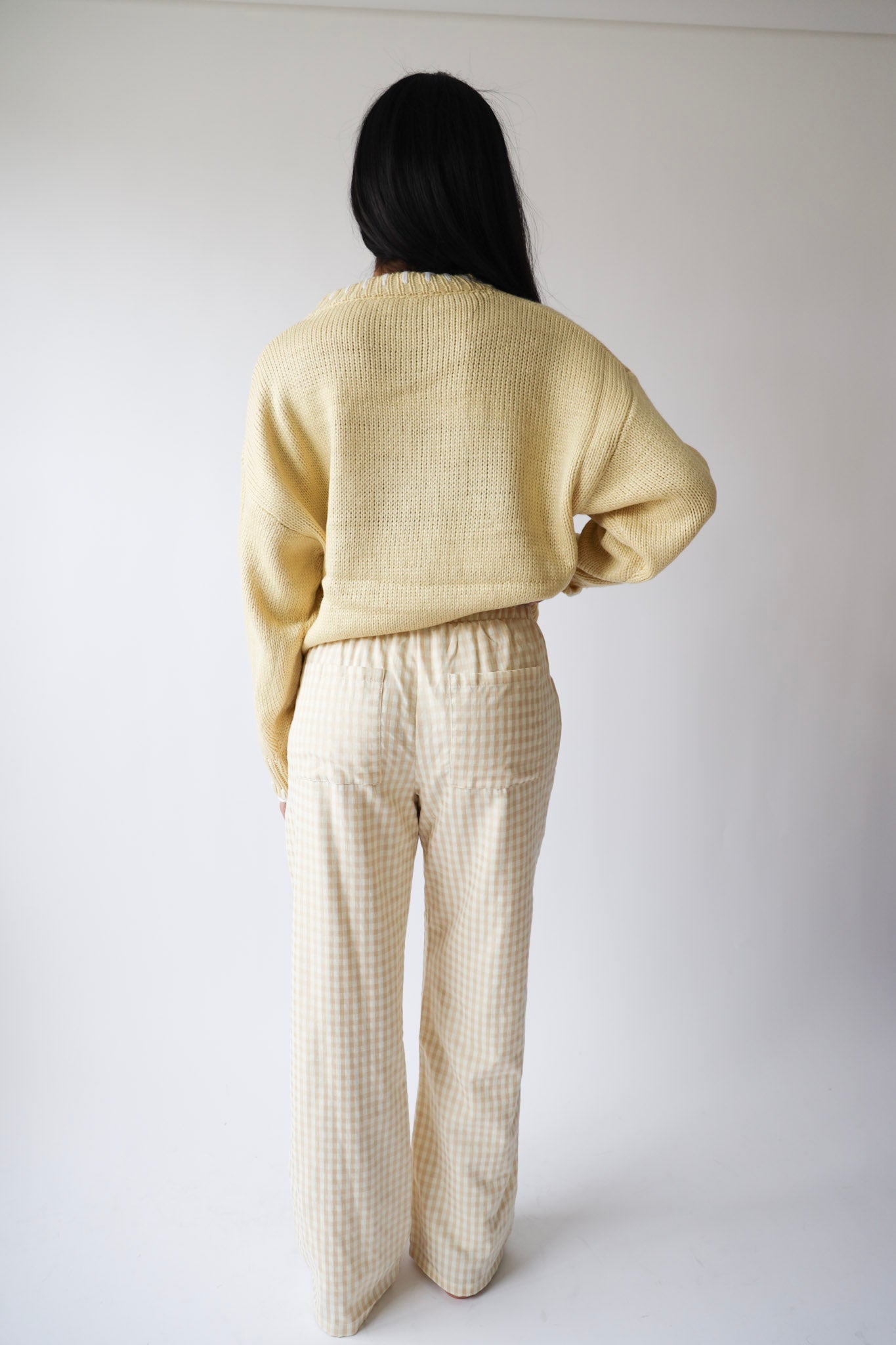 Butter Yellow Bow Knit Sweater