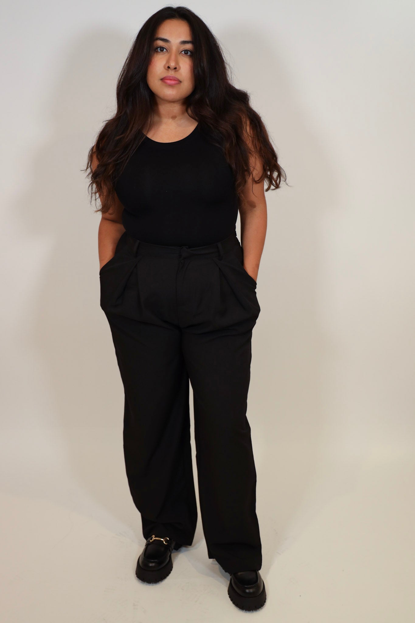 Cropped Seamless Round Neck Tank Top