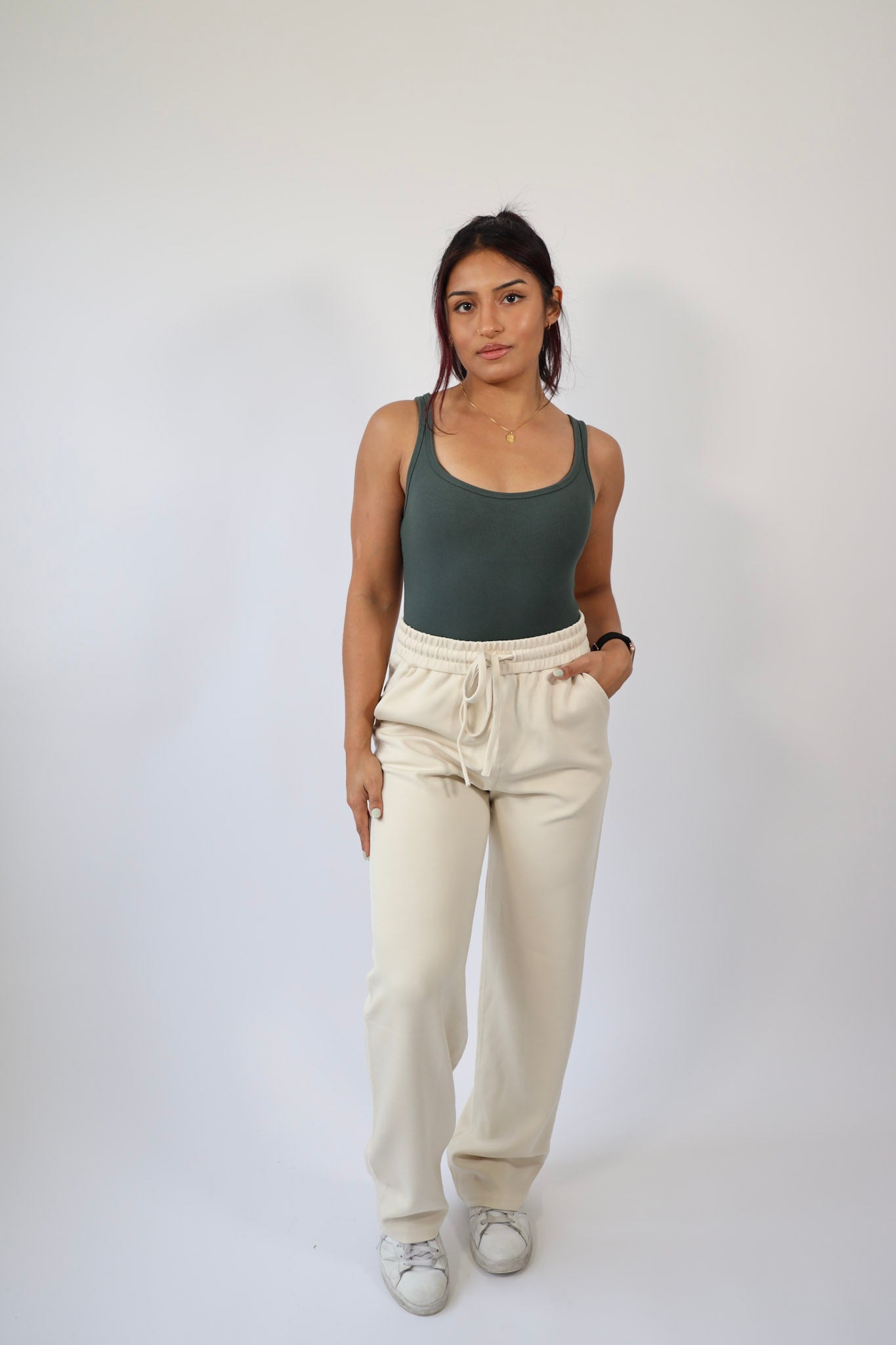 Square Neck Ribbed Bodysuit