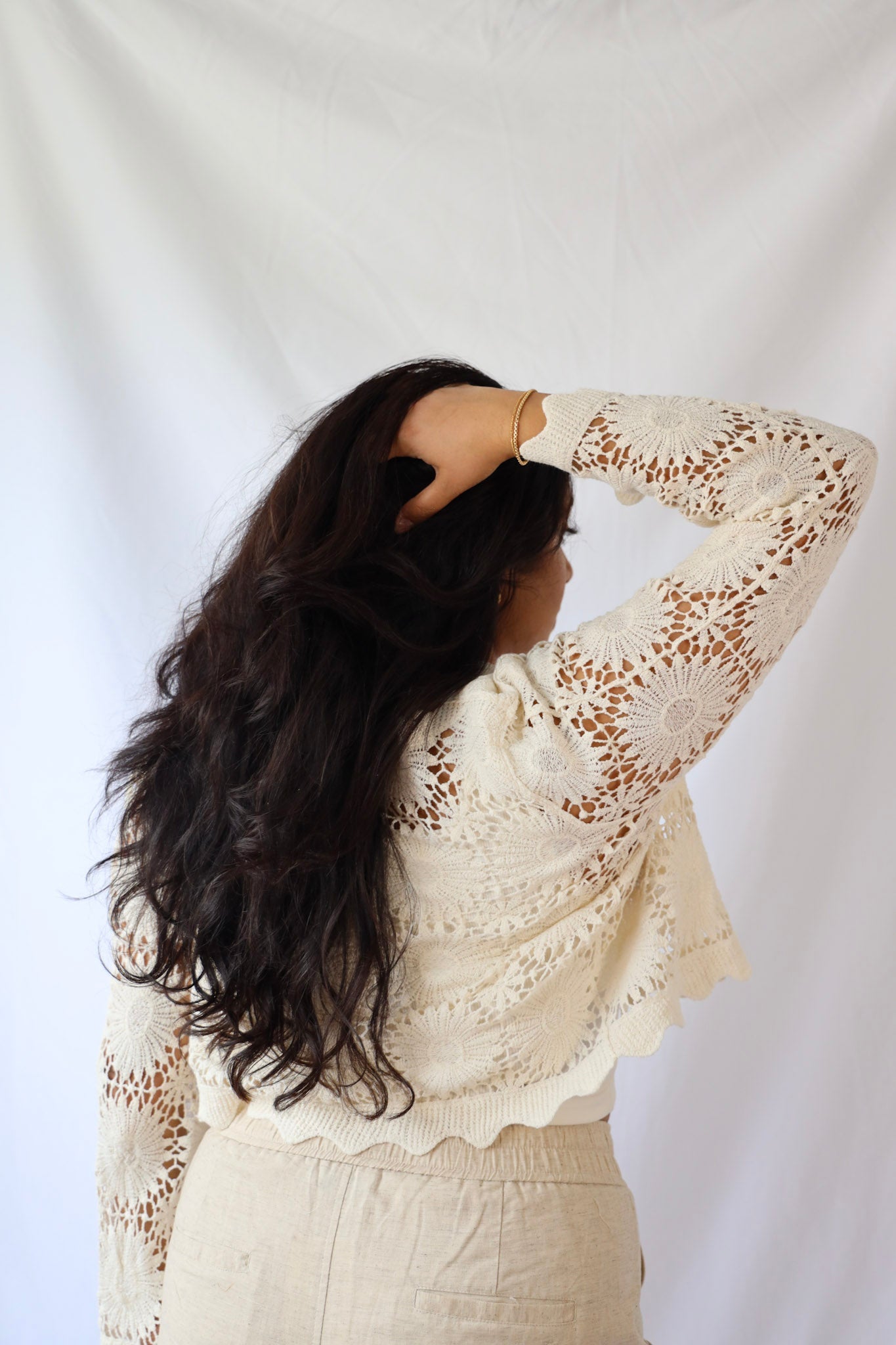 Floral Crochet Cardigan