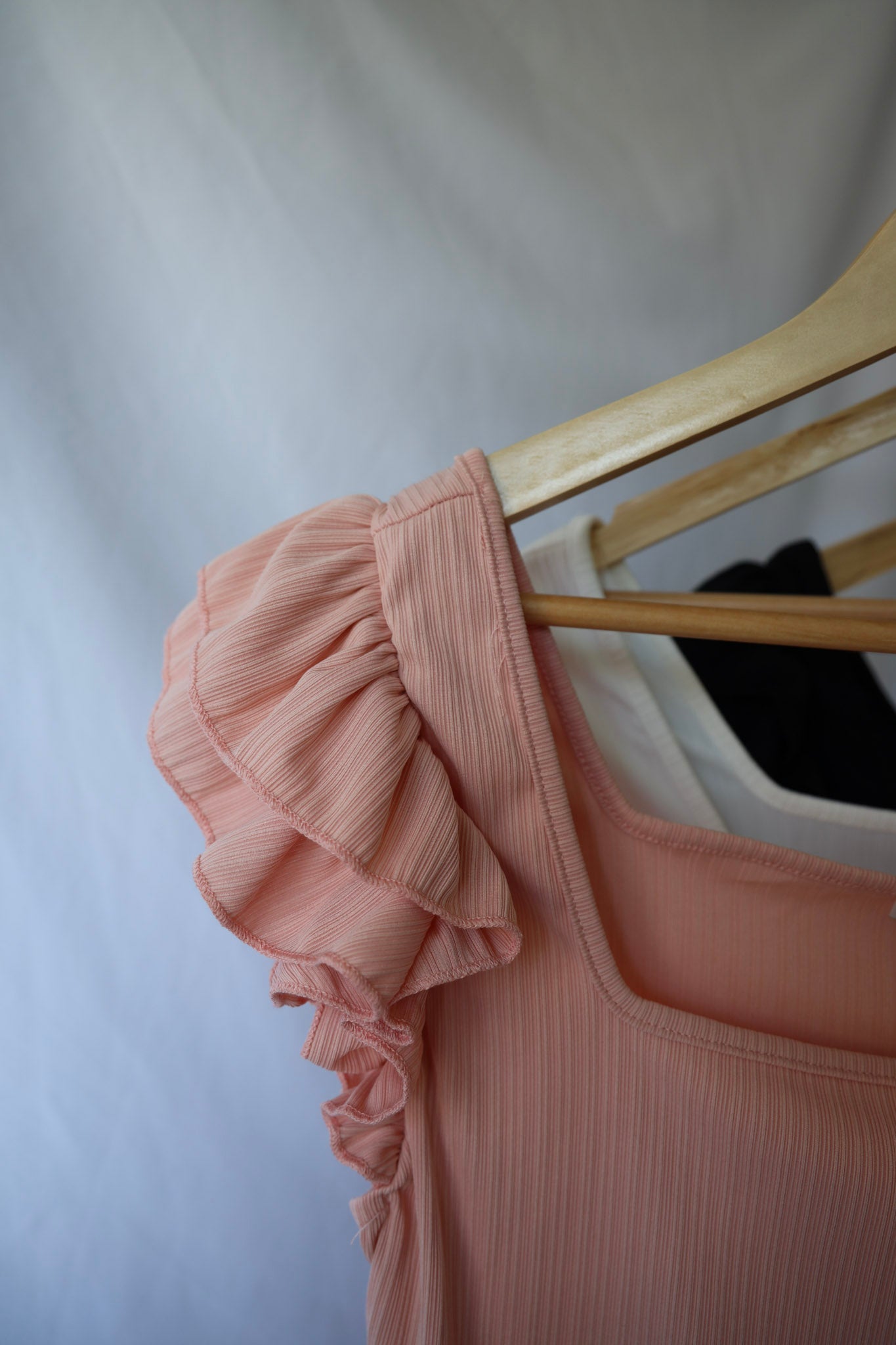 Square Neck Ruffle Top