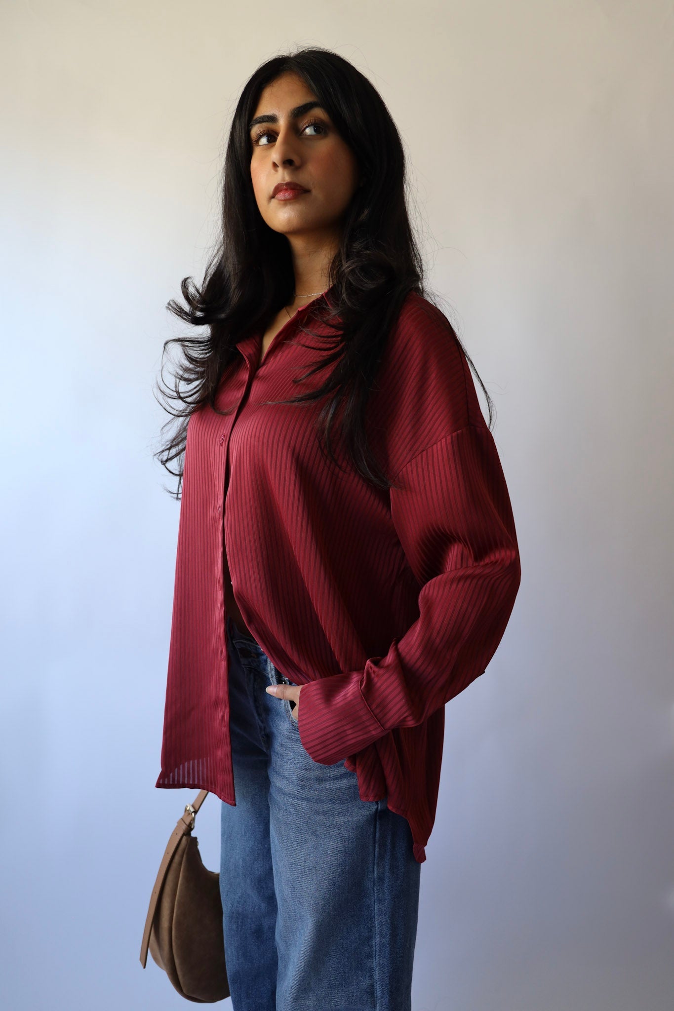 Stripe Oversized Button Down
