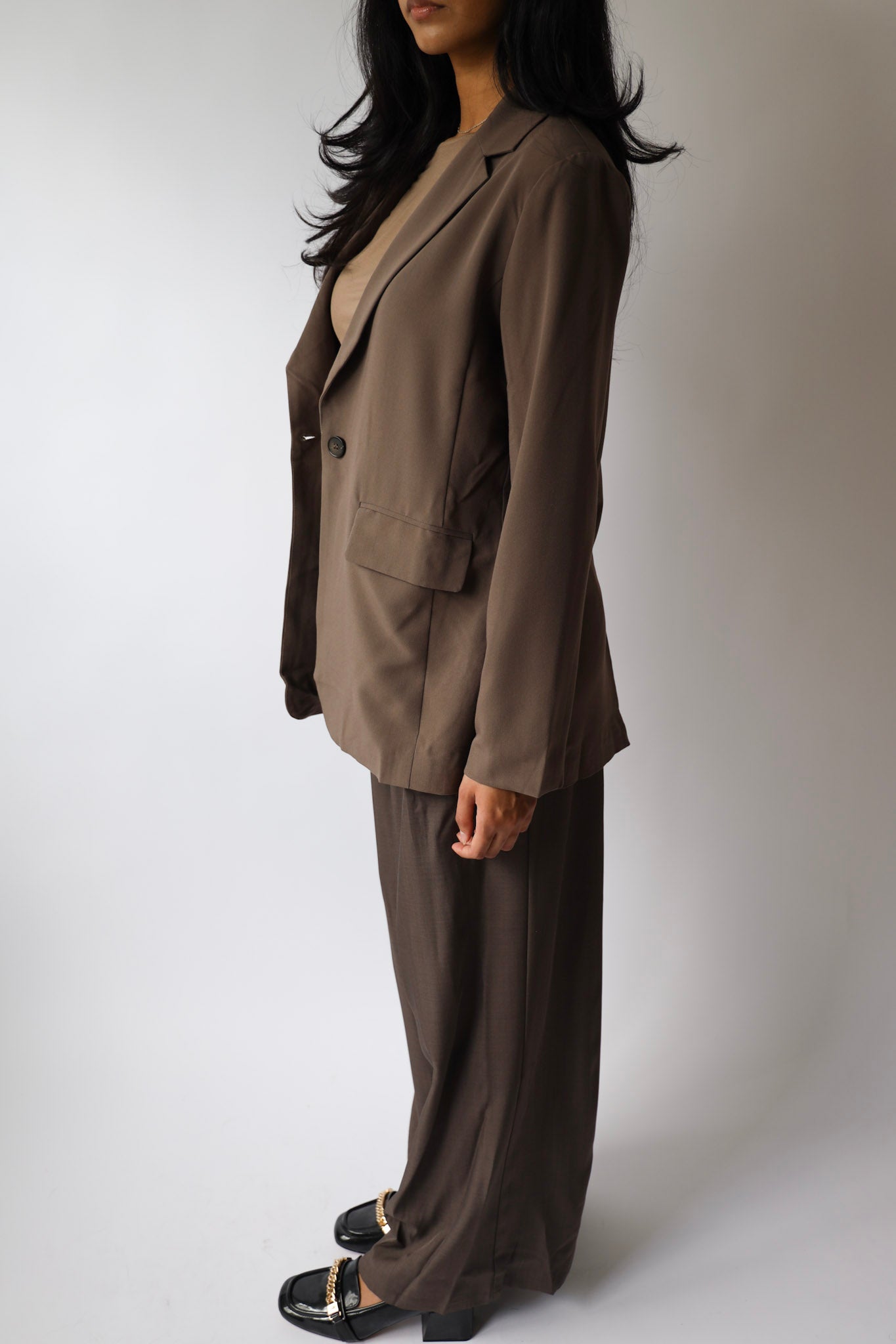 Brown Oversized Blazer