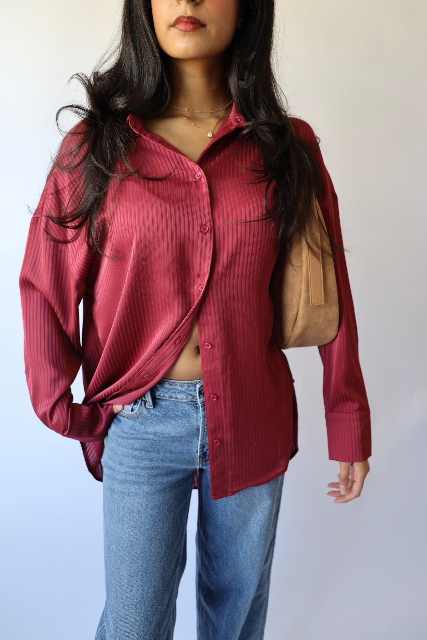Stripe Oversized Button Down