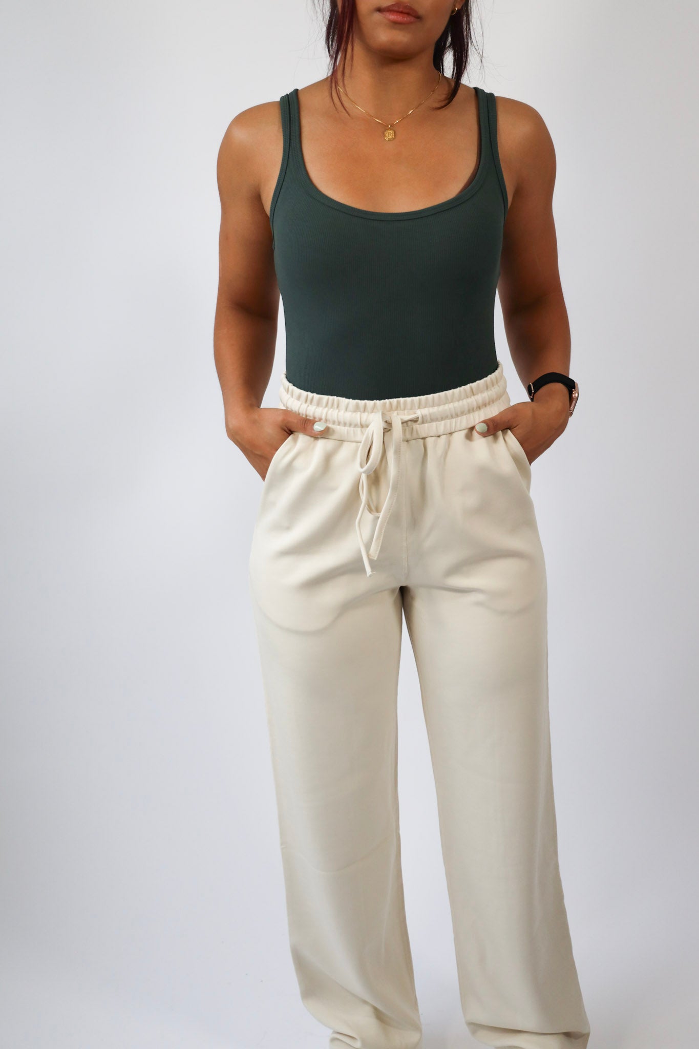 Square Neck Ribbed Bodysuit