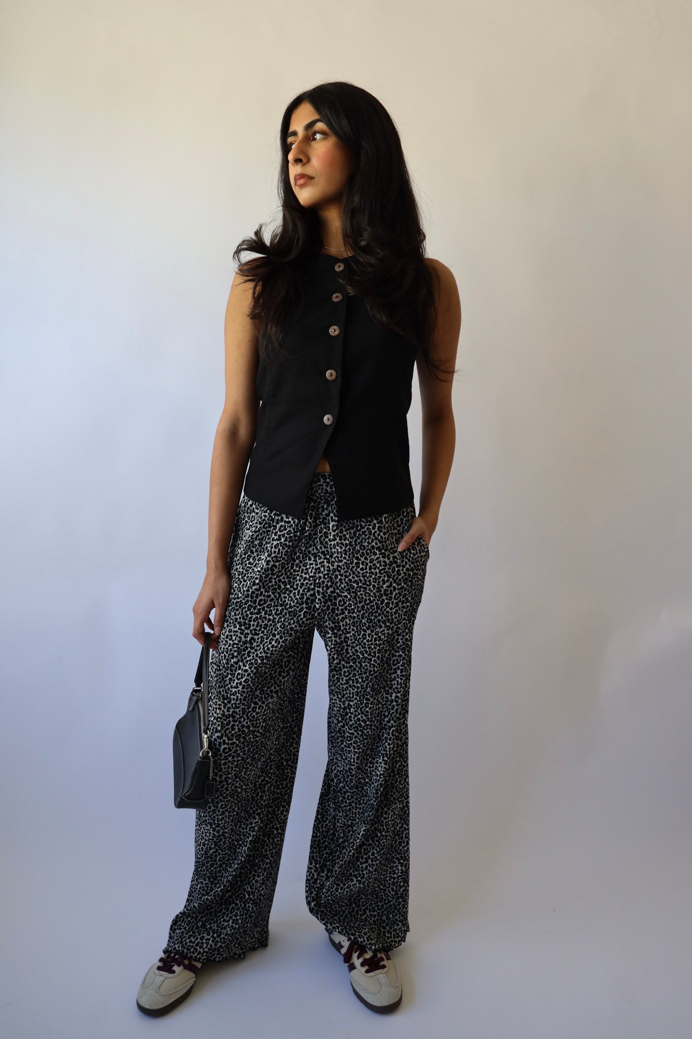 Linen Button Waistcoat Vest