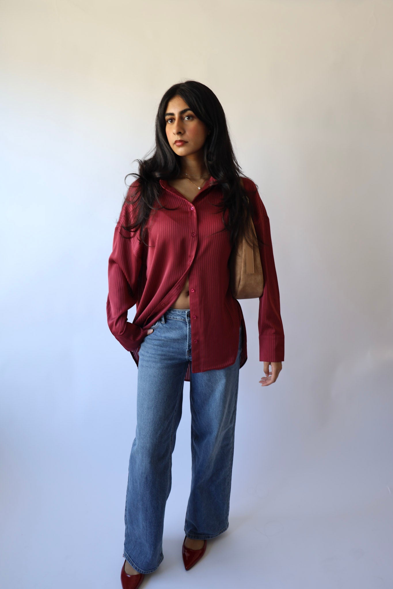 Stripe Oversized Button Down