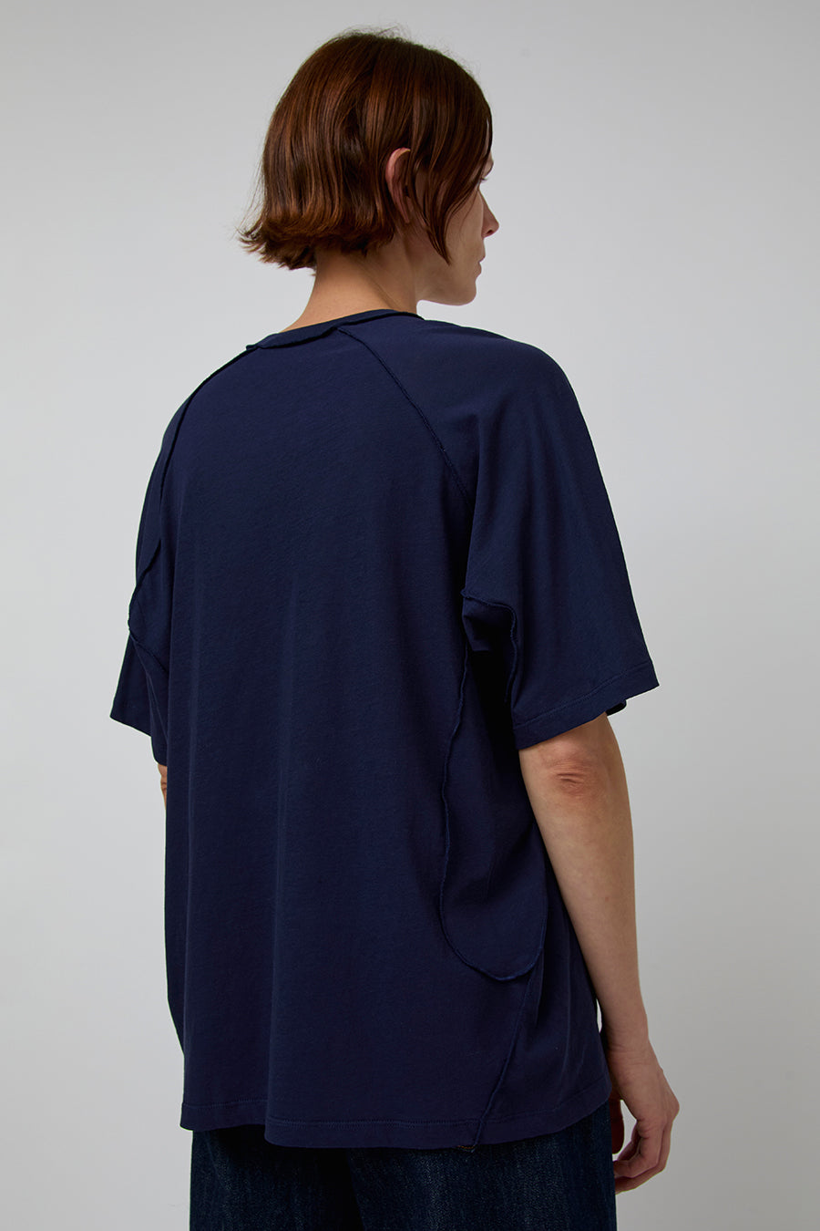 6397 Inside Out V Neck in Ink
