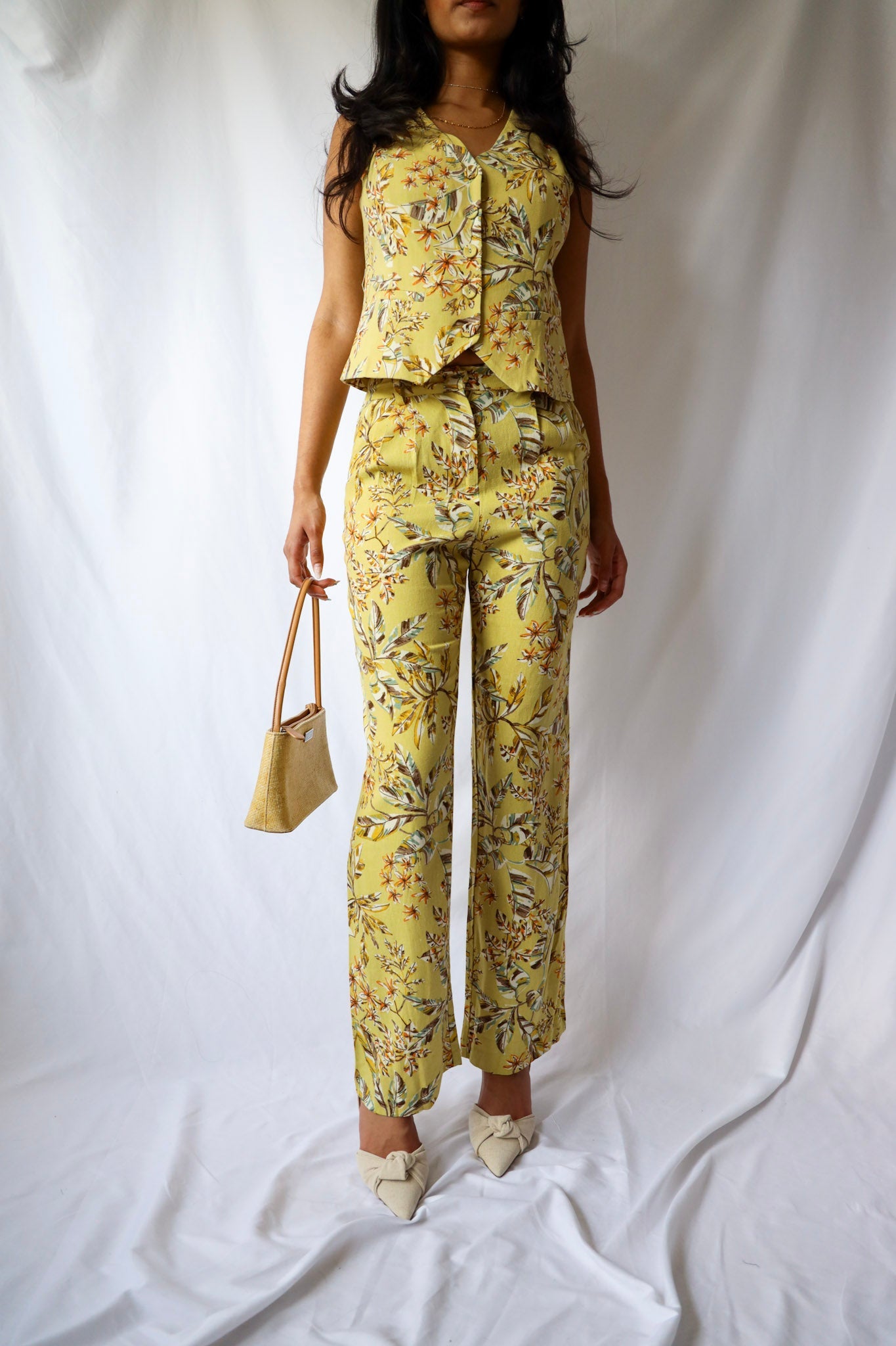 Floral Print Vest