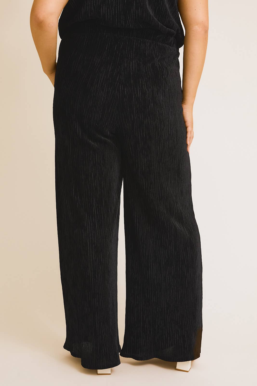 Velvet Cowl Neck Pant Set