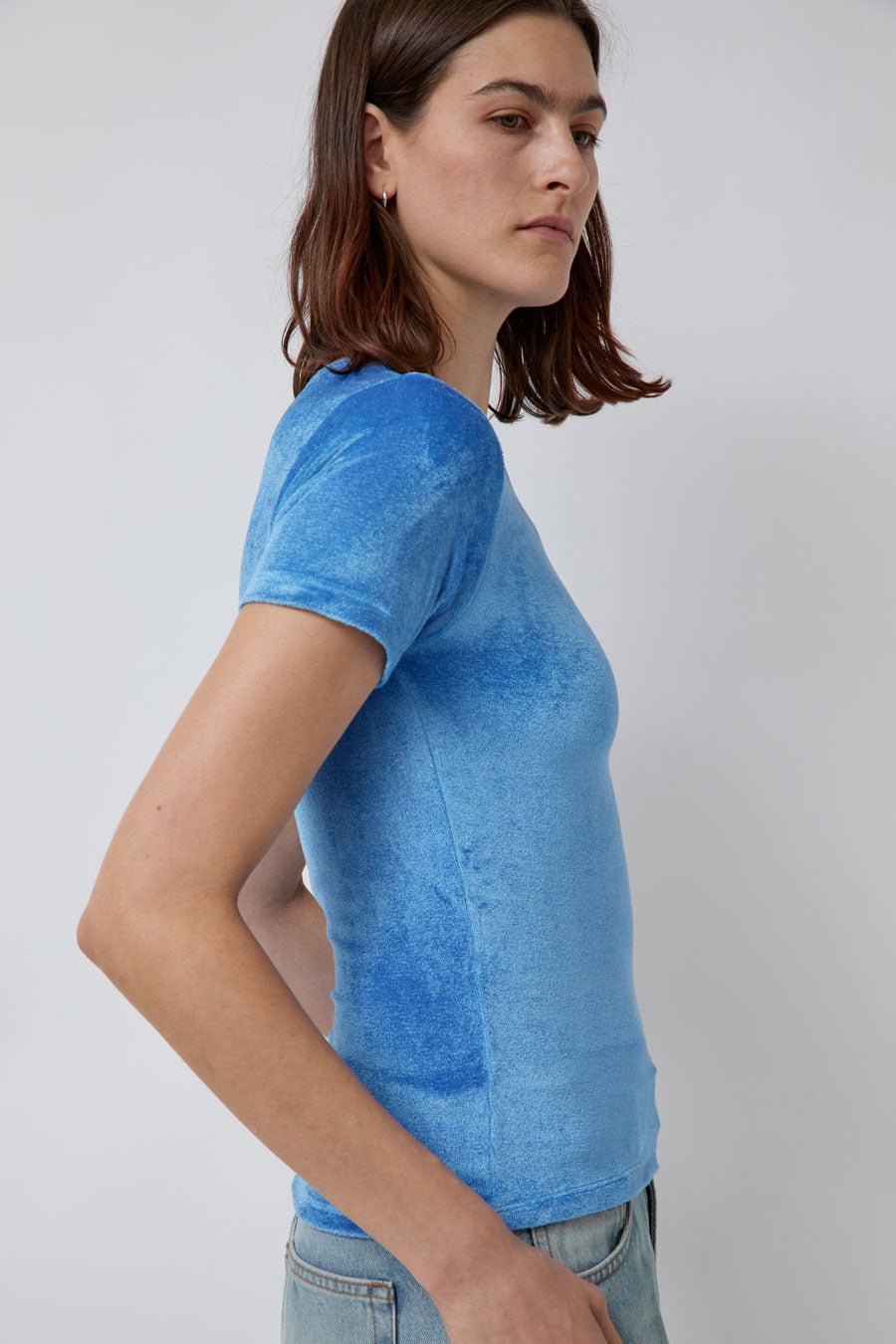 Baserange Omo Tee Shirt in Zinn Blue