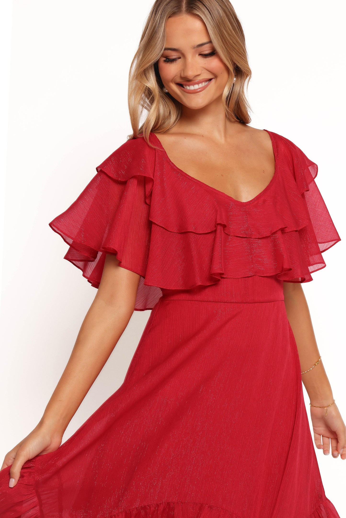 Merida Midi Dress - Red