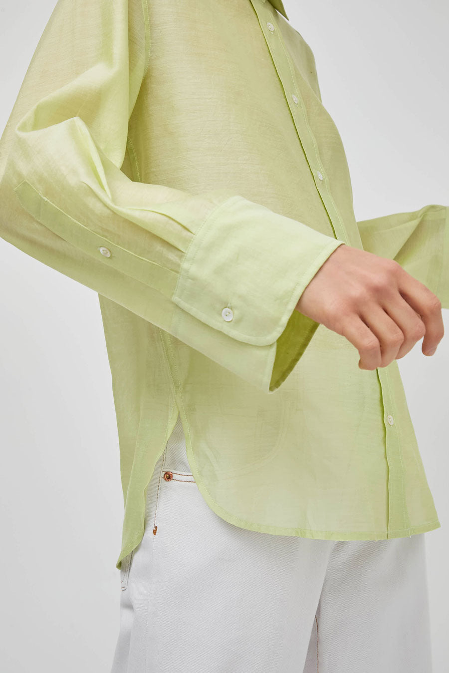 NYMANE Hutton Shirt in Lime