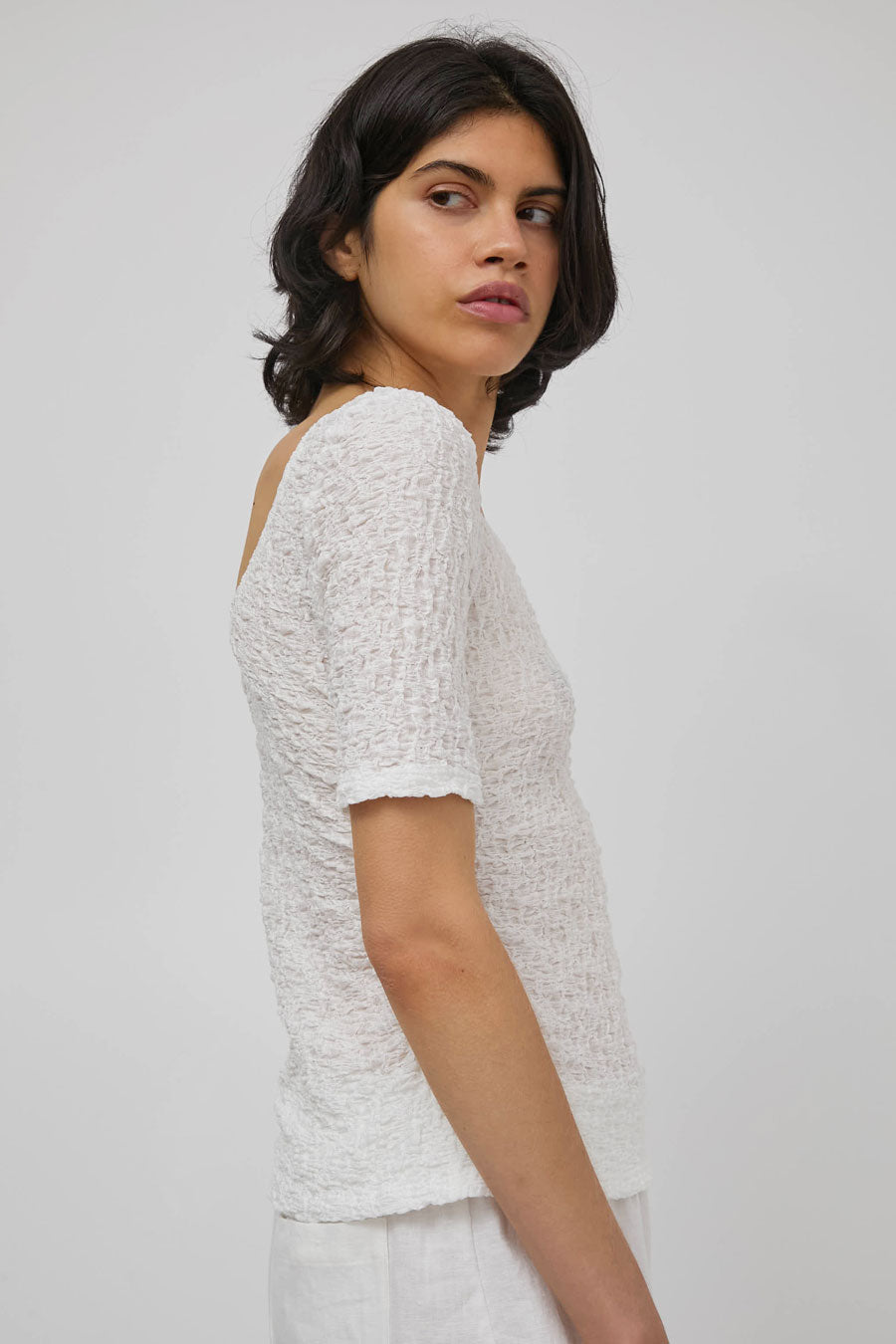 No.6 Eclipse Top in White