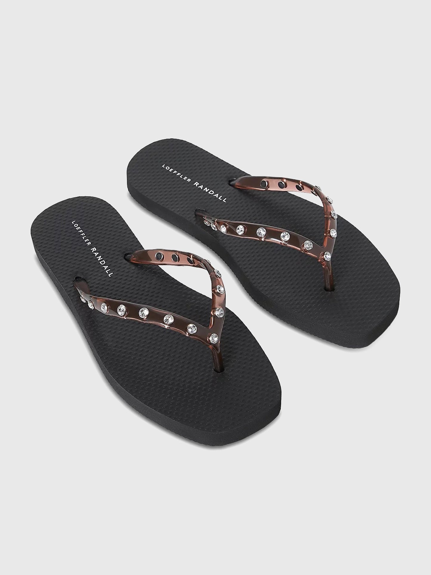 Loeffler Randall Women's Taryn Crystal Jelly Flip Flop