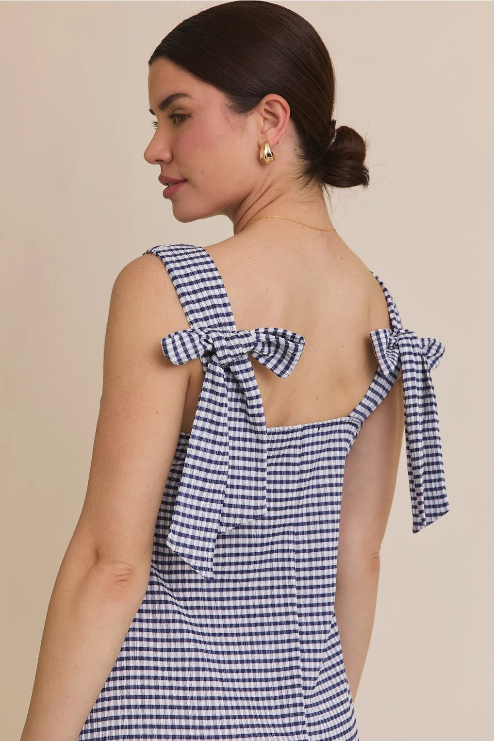 The Newport Gingham Mini Dress