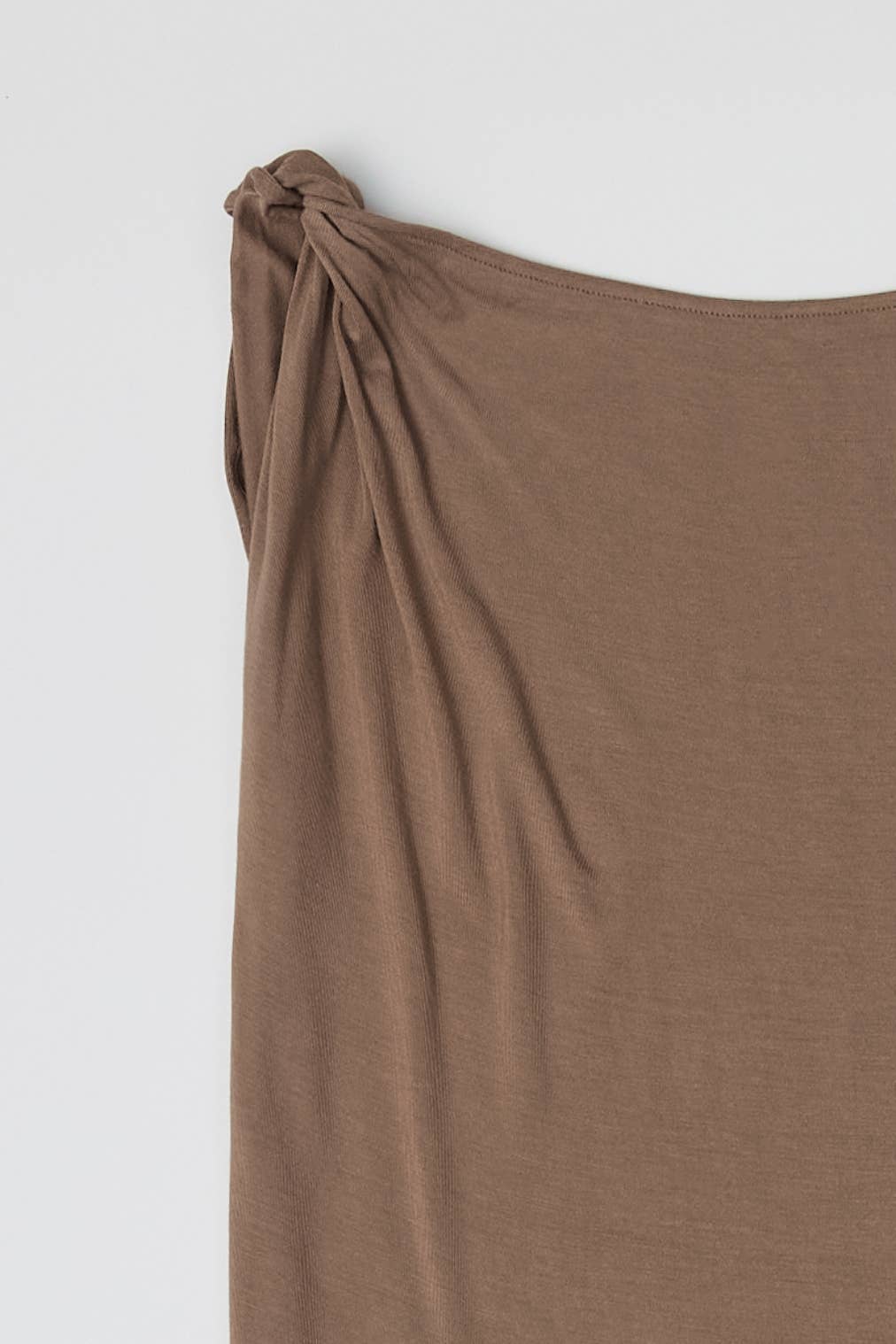 Latte Draped Shoulder Top
