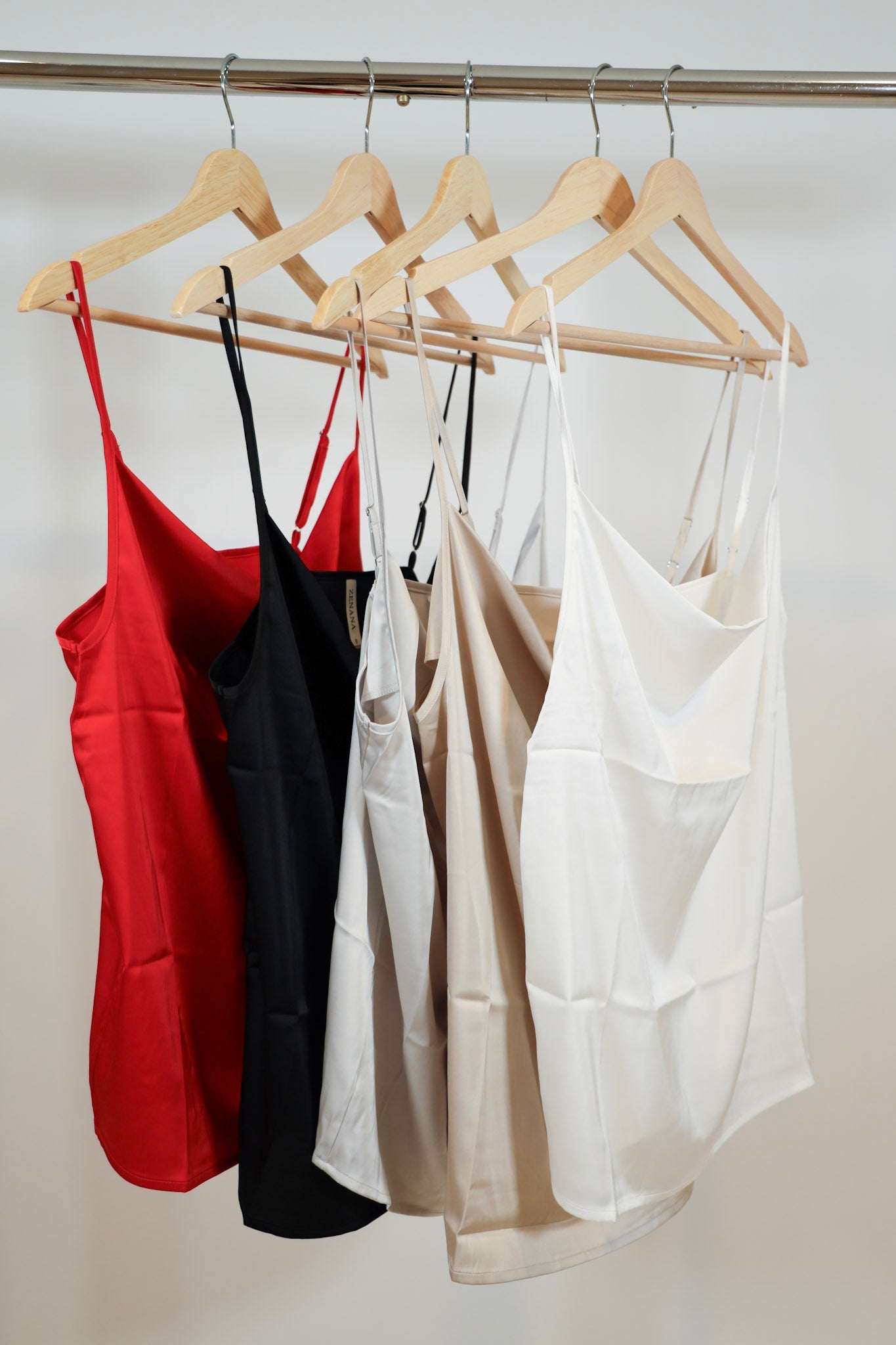 Satin Cowl Neck Cami Top