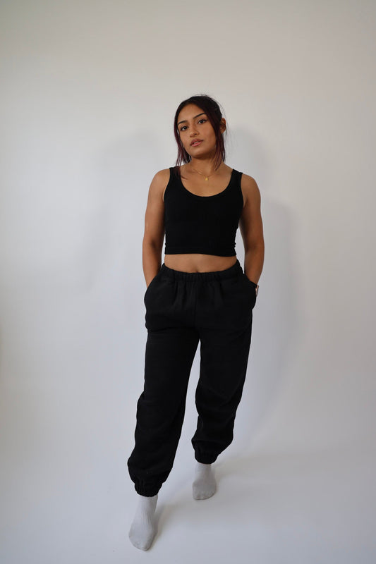 Cropped Premium Seamless Ribbed V Tank Top
