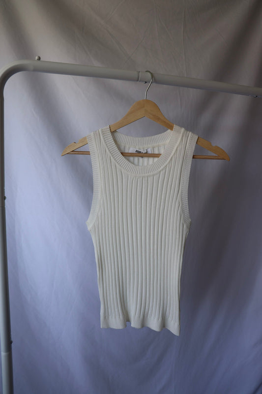White Knit Tank