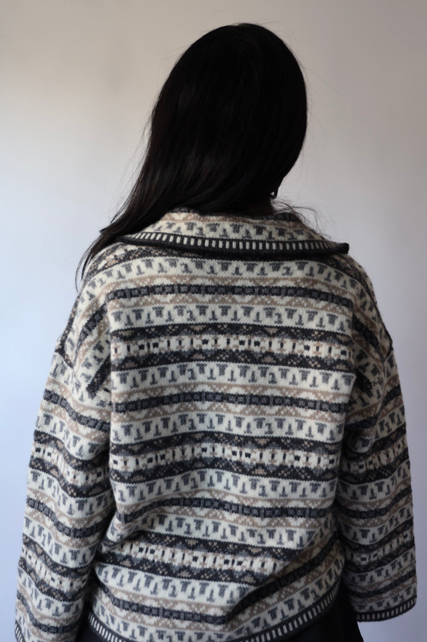 Vintage Stripe Pattern Sweater