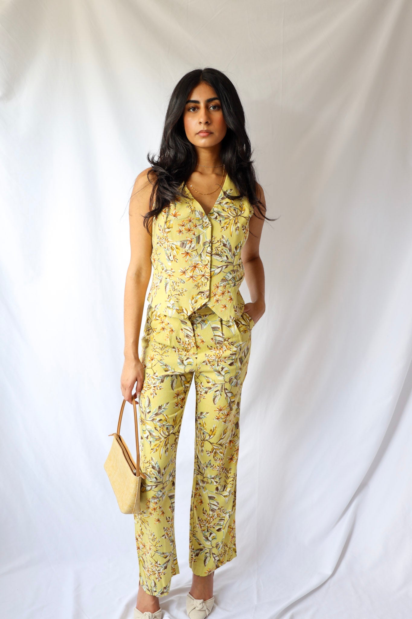 Floral Print Vest