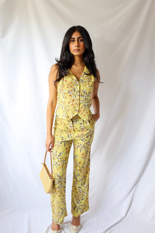 Floral Print Vest