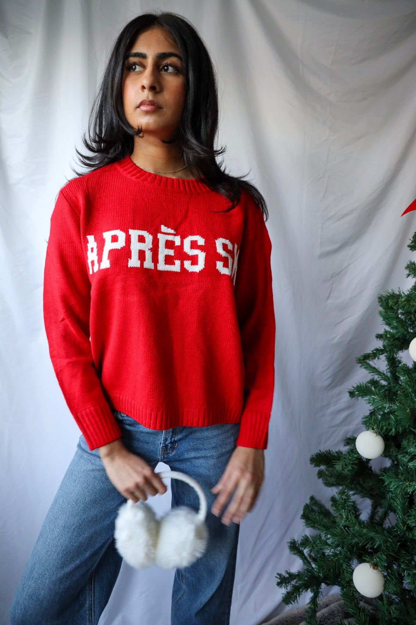 Red Apres Ski Sweater