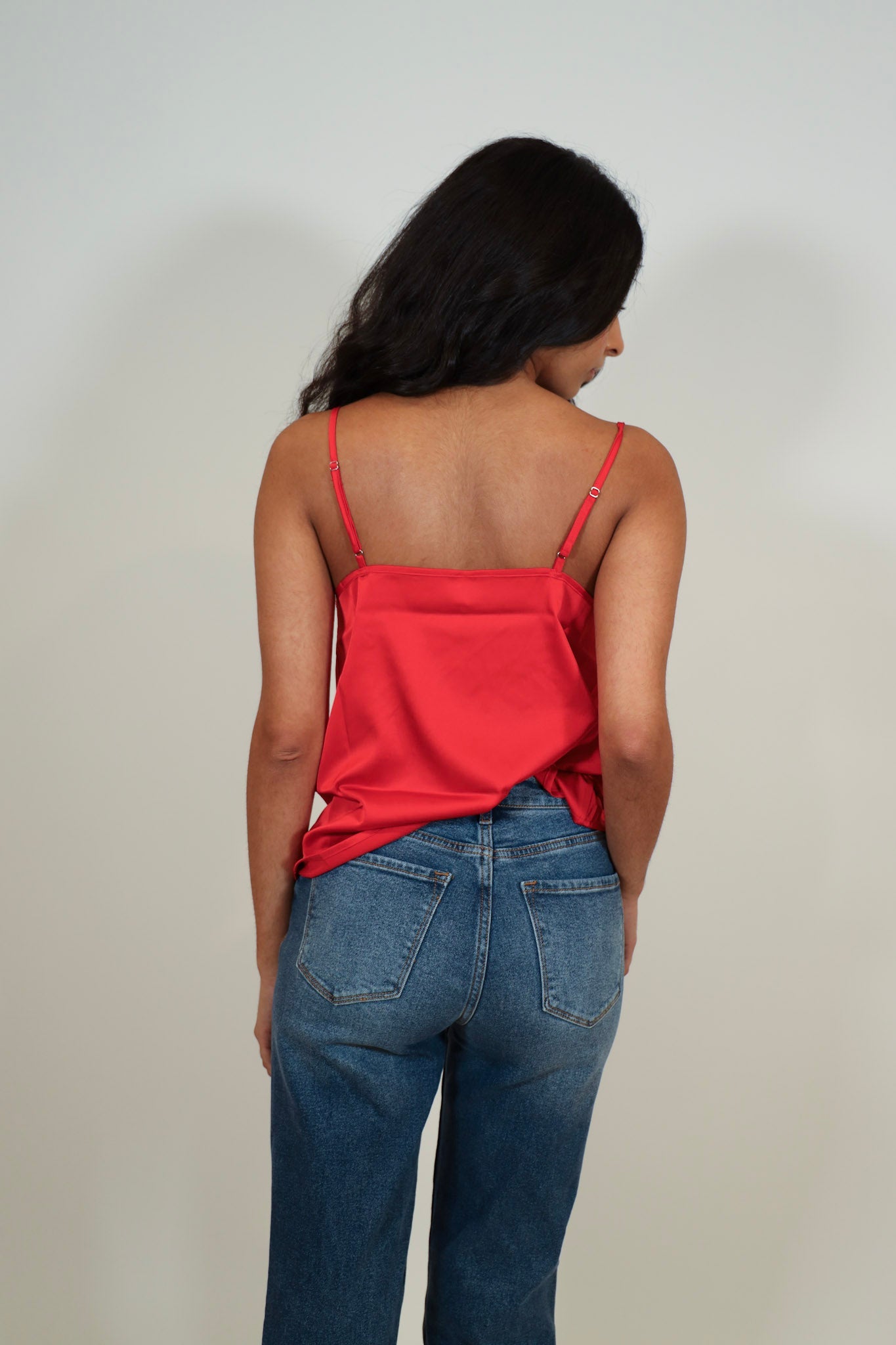 Satin Cowl Neck Cami Top