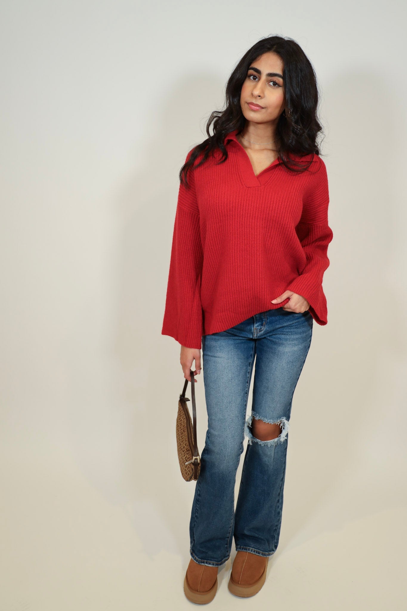 Oversized Collar Sweater