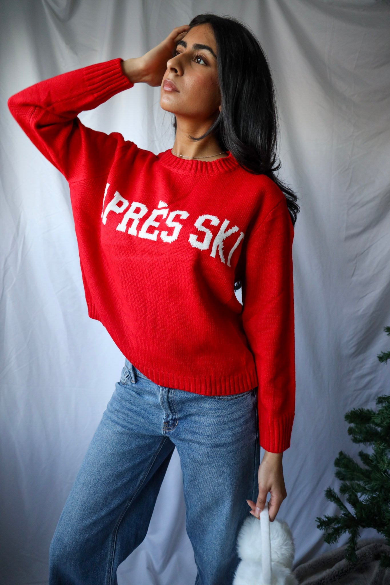 Red Apres Ski Sweater