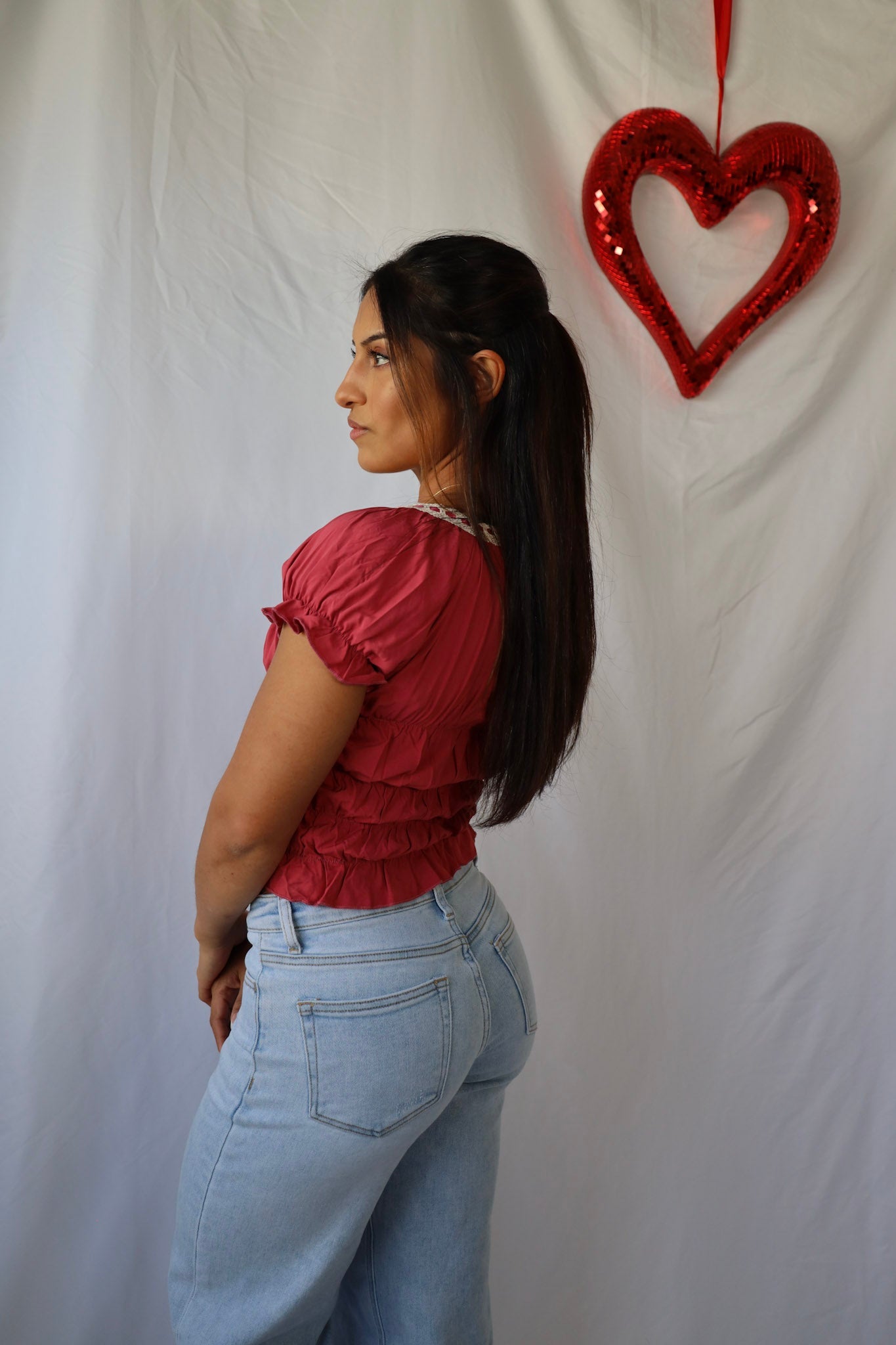 Vintage Lace Sweetheart Top