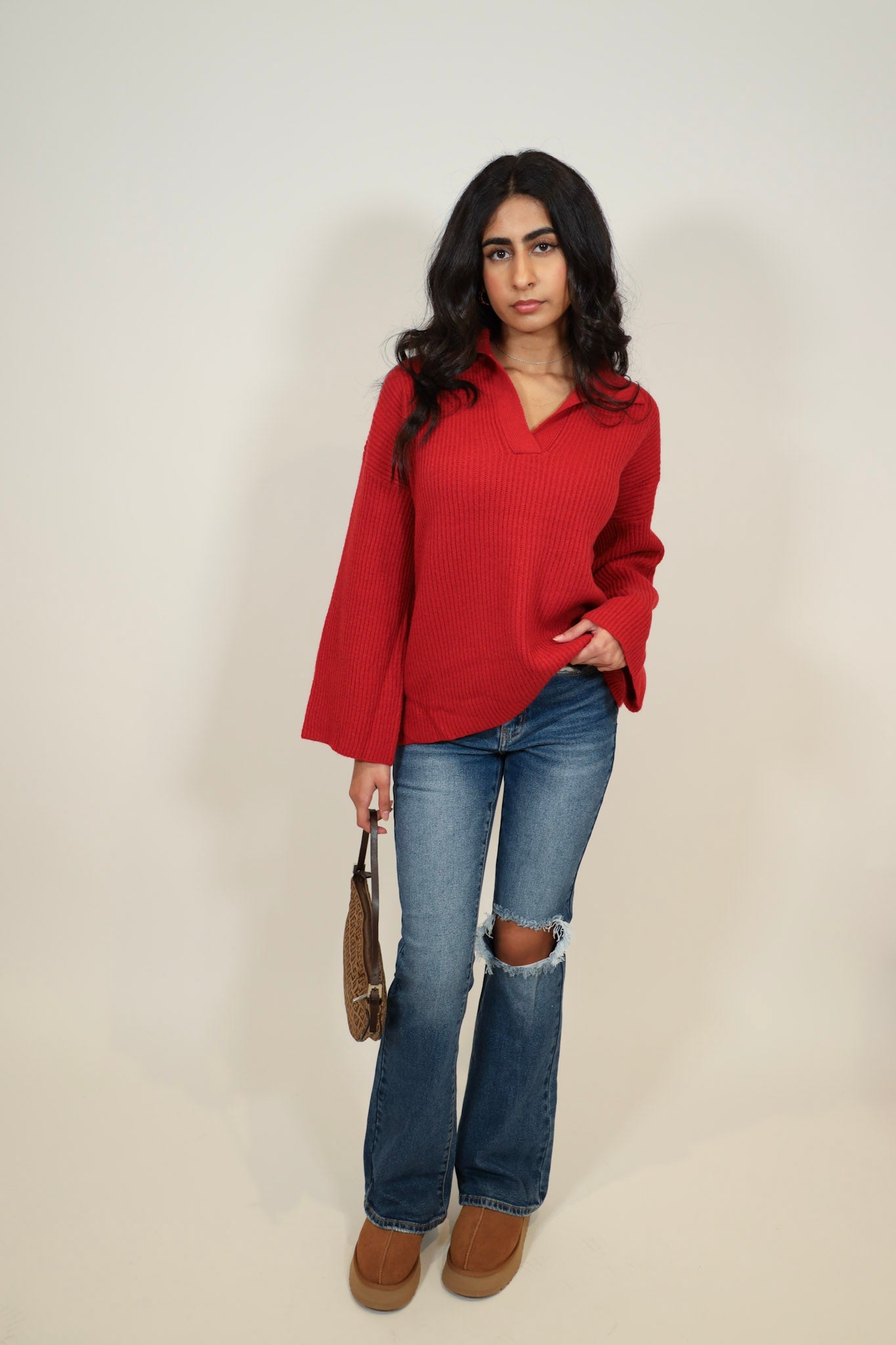 Oversized Collar Sweater