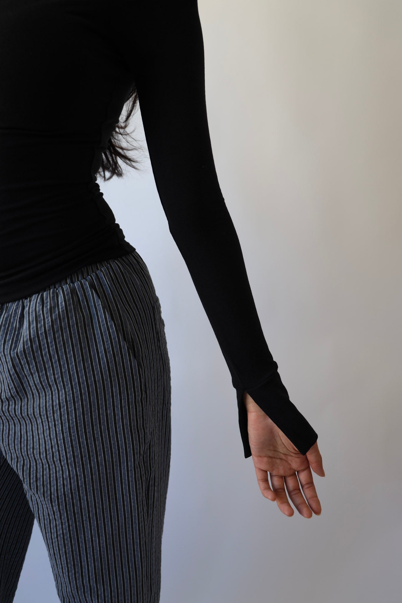 Boat Neck Long Sleeve Top