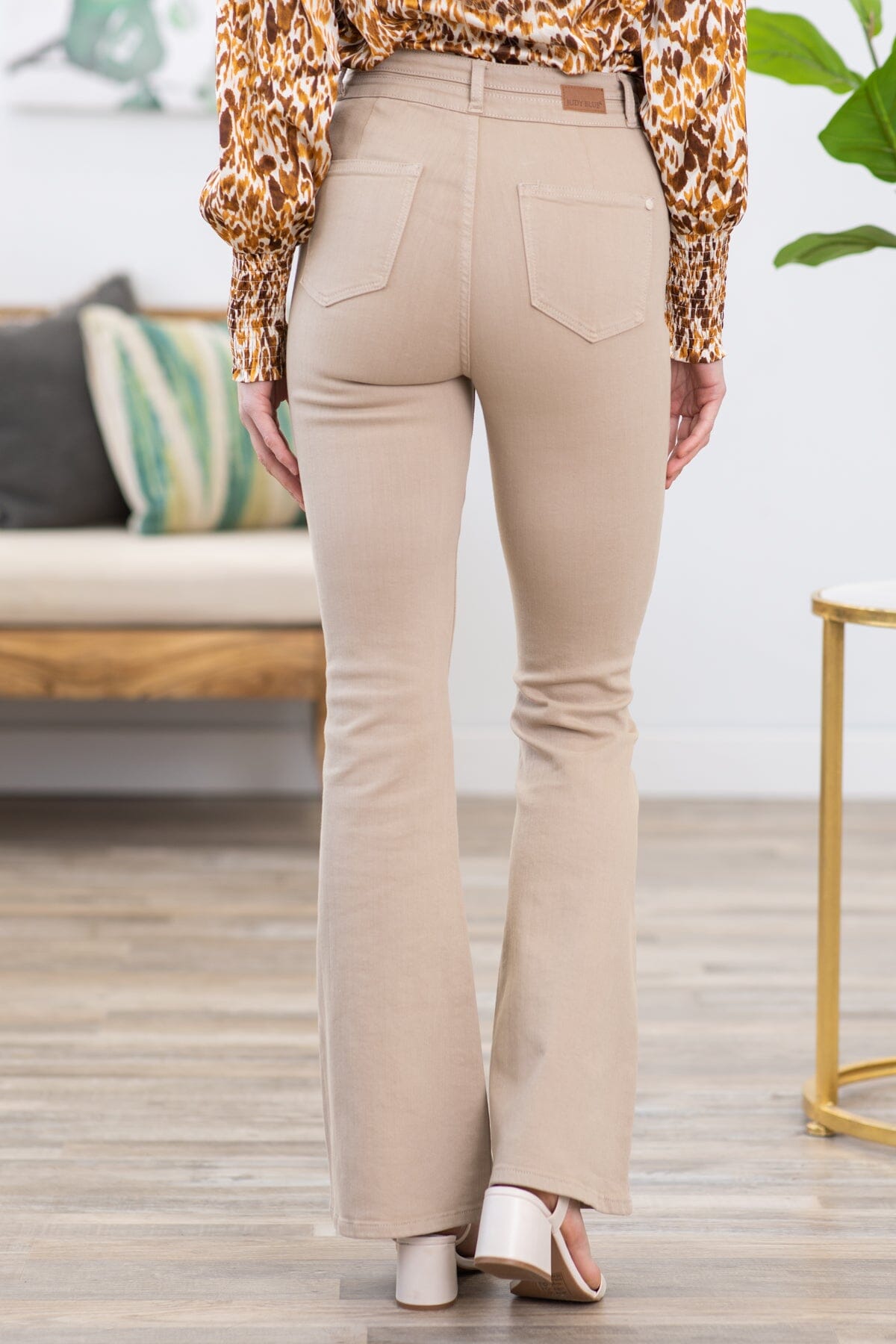 Judy Blue Beige Bootcut Jeans