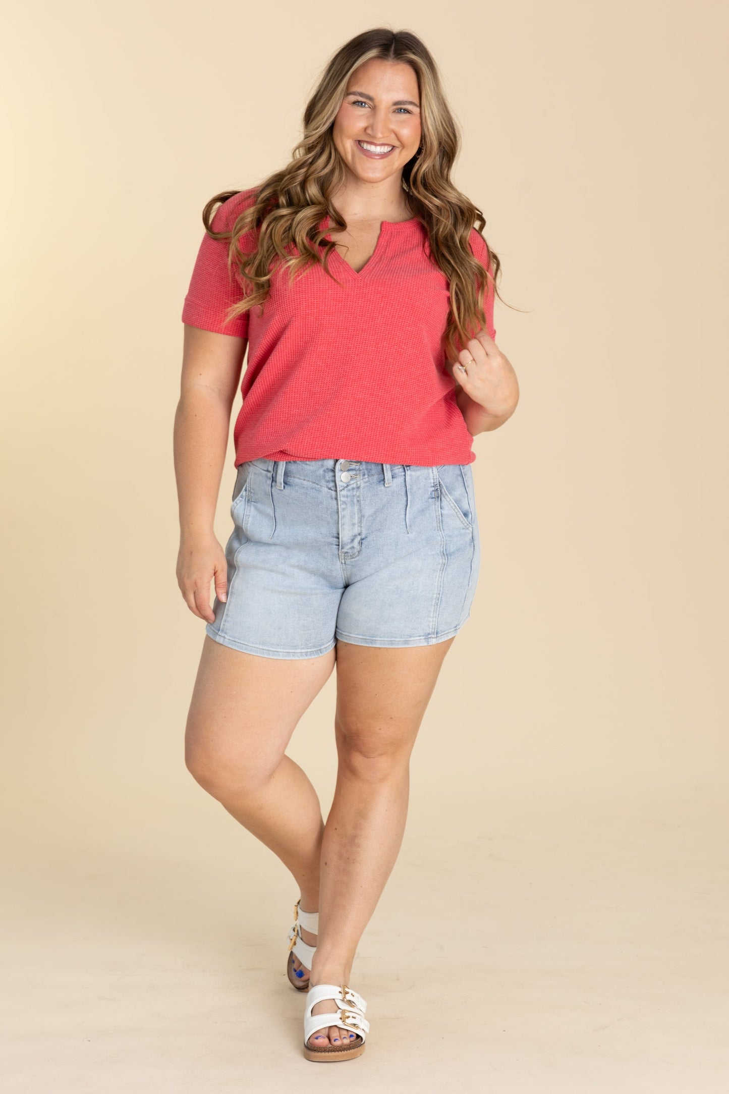 Risen High Rise Western Style Shorts