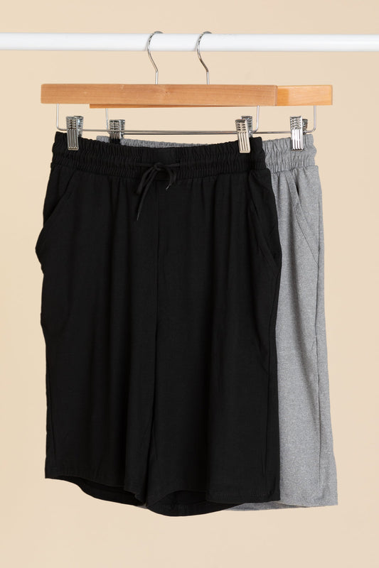 Soft Knit Drawstring Shorts