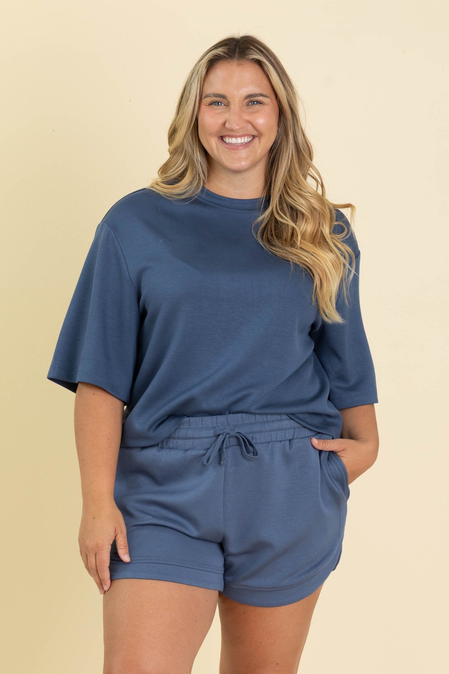 Drawstring Soft Scuba Shorts