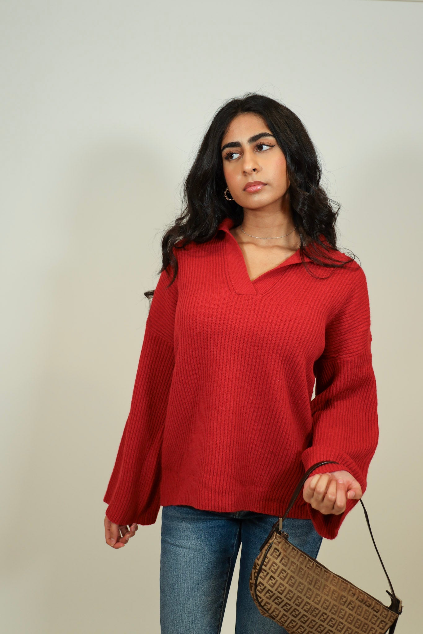 Oversized Collar Sweater