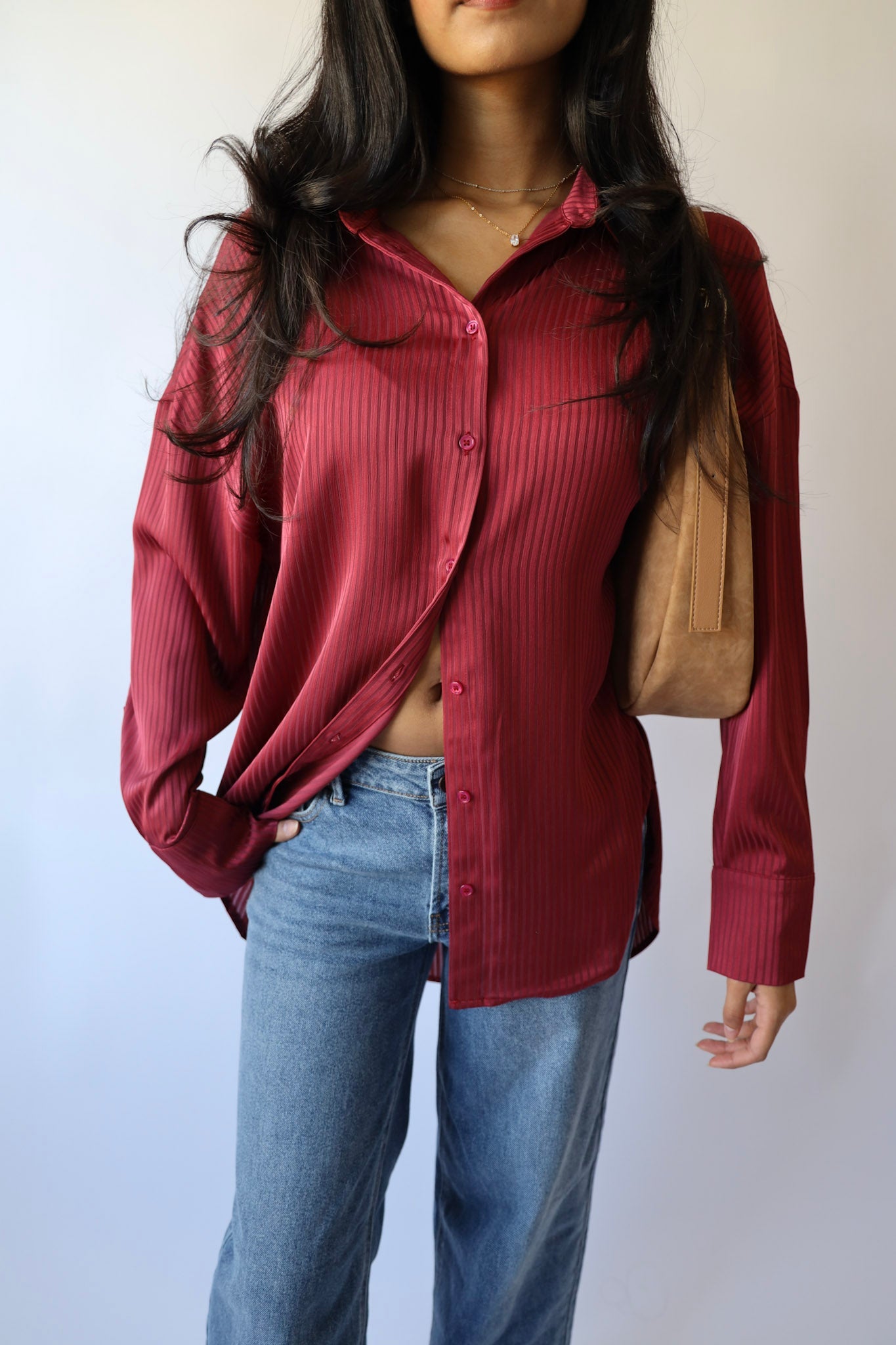 Stripe Oversized Button Down