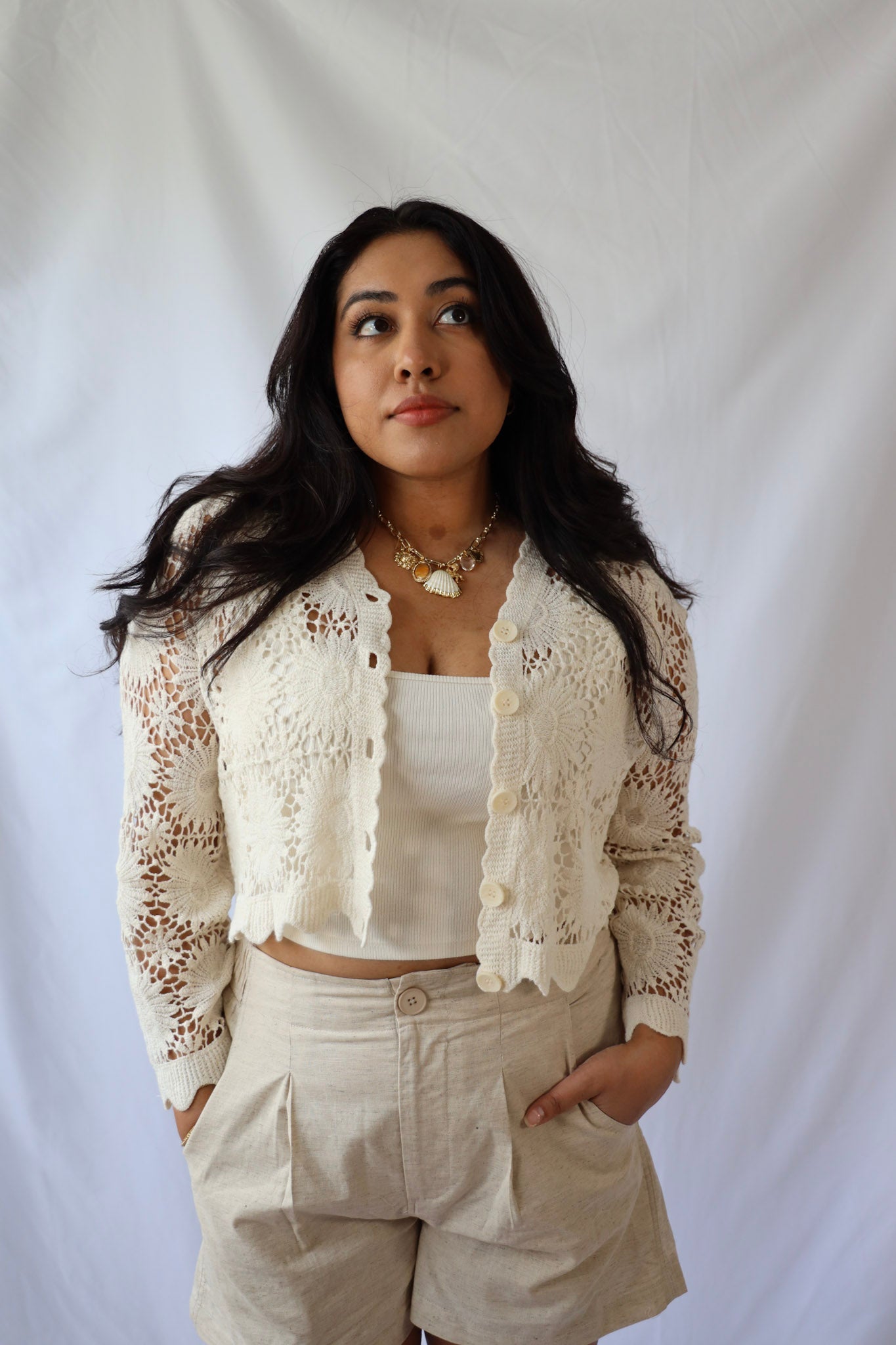 Floral Crochet Cardigan