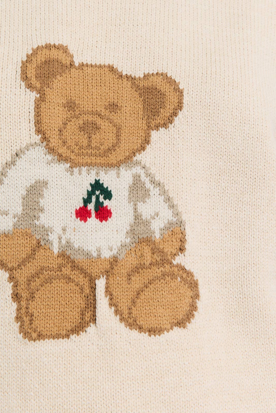 Long Sleeve Cherry Bear Crew Neck