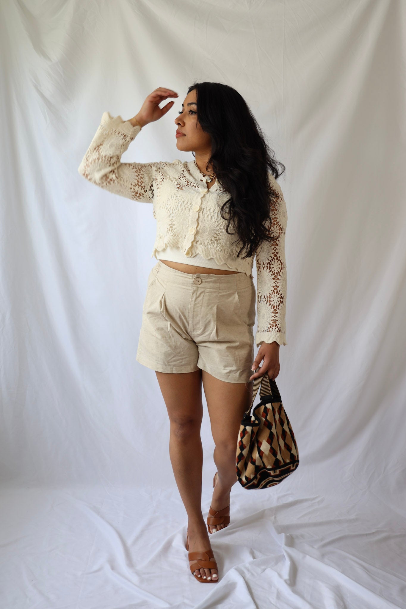 Floral Crochet Cardigan