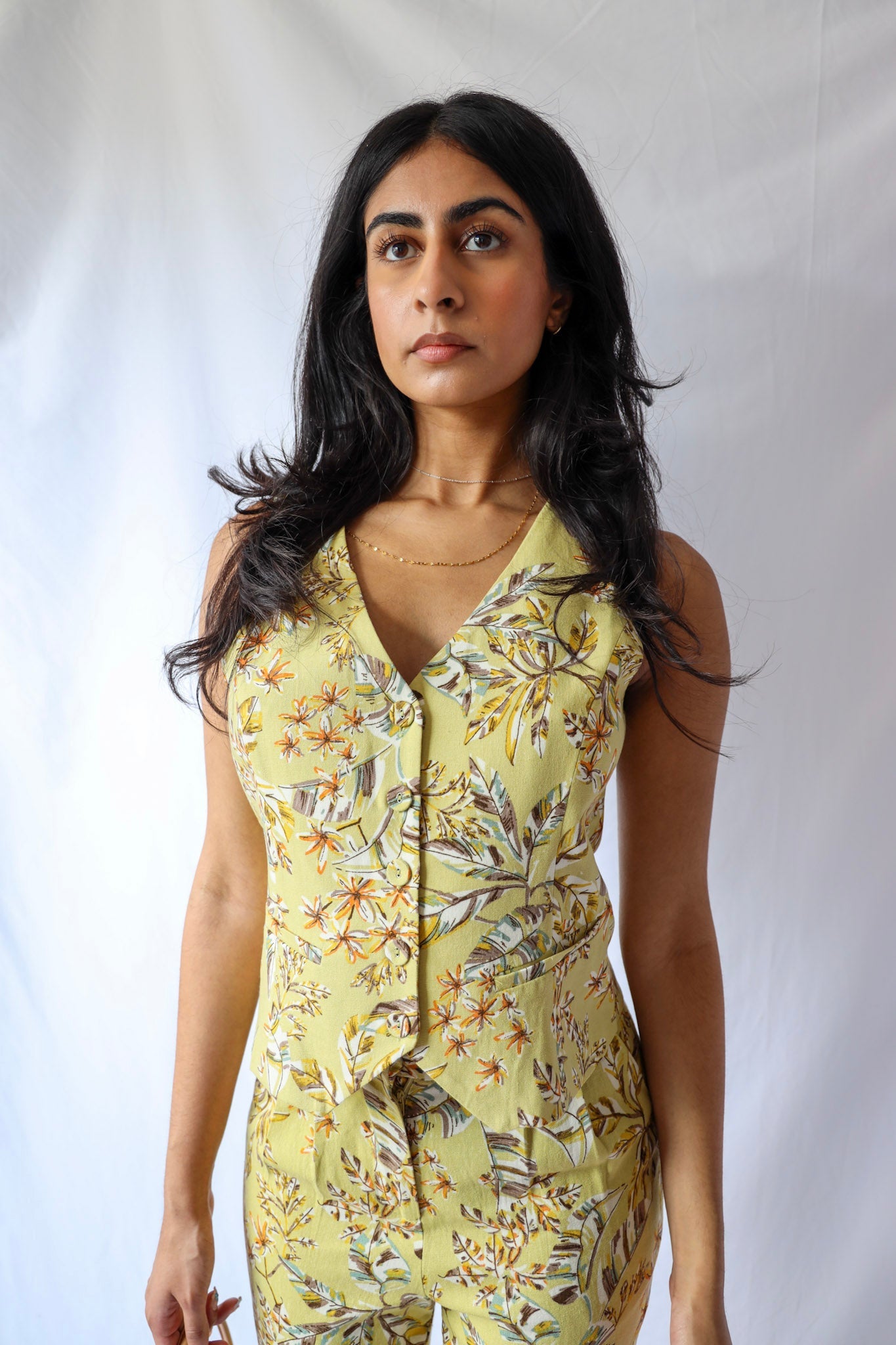 Floral Print Vest