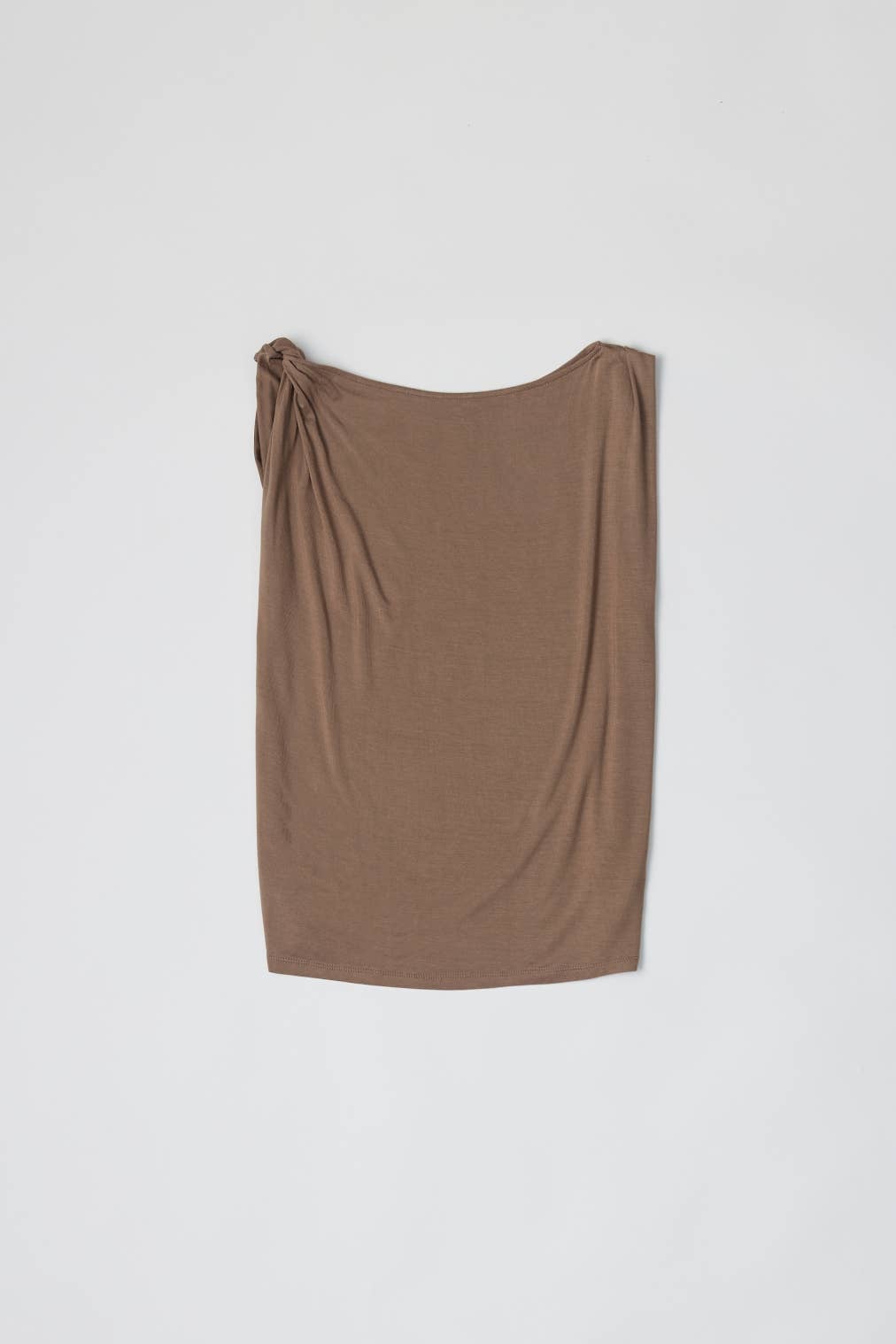 Latte Draped Shoulder Top