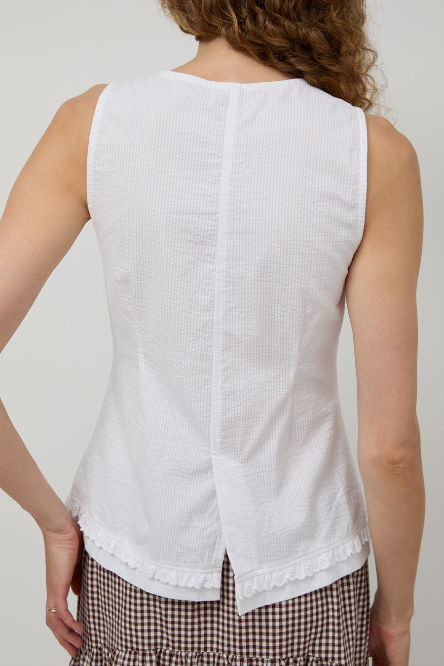 A Bronze Age Tomorrow Top in White