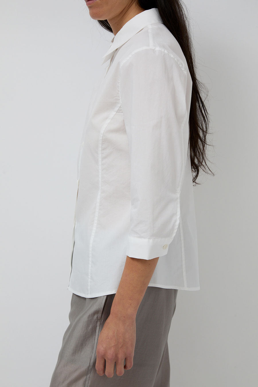 Amomento Half Sleeve Shirt in White